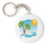 Tropical Summer Keychain