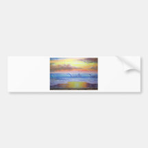 Tropical Sunny Seascape Bumper Sticker