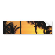 Tropical Sunset Bumper Stickers