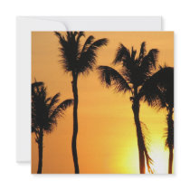 Tropical Sunset Invitations