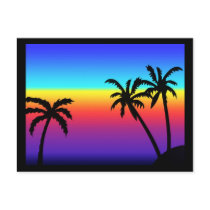 Tropical Sunset Postcard
