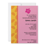 Tropical Theme Invitation