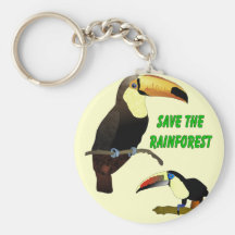 Tropical Toucan Keychain