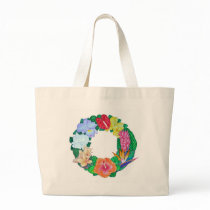 Tropical Wreath Tote Bag