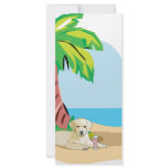 Tropical Yellow Lab rack cards