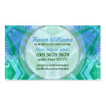 Tropicana Blue Aqua Green Textile Business Card
