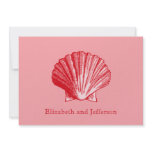 Tropics Island Ginger Sea Shell Wedding Invitation