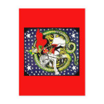 trotsky slaying the counter revolutionary dragon postcards