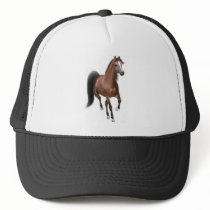 Trotting Arabian Horse Mesh Hats