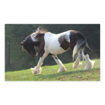 Trotting Gypsy Vanner Sticker
