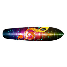 Trouble-Clef (Old School) Skate Board