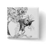 Troublemaker - Mischievious Cat Button