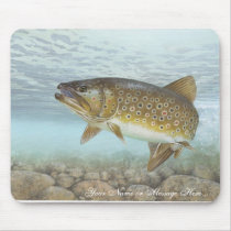 Trout, brook mouse pads