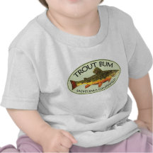 Trout Bum Fishing Tshirts