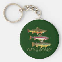 Trout Catch and Release Keychains