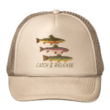 Trout Catch and Release Trucker Hats