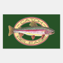 Trout Catch & Release Fishing Stickers