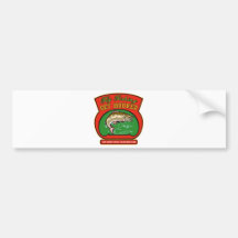 trout fish jumping fly fishing bumper stickers