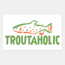 Trout Fisherman Fishing Stickers