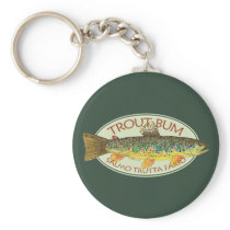 Trout Fly Fishing Keychain