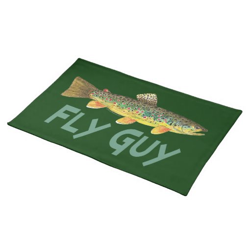 Trout Fly Fishing Place Mats Zazzle