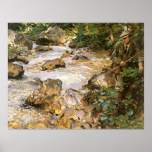 Trout Stream in Tyrol by Sargent, Victorian Art Print