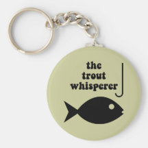 trout whisperer fishing keychain