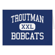 Troutman Bobcats Middle Troutman Greeting Card