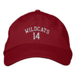 TROY - High School Team Number embroidered hats