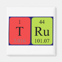 Tru periodic table name magnet