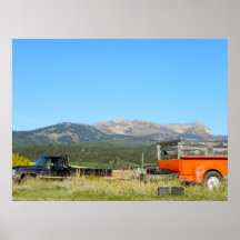 Truck and Trailer Poster