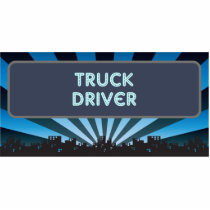 Truck Driver Marquee Photo Sculpture