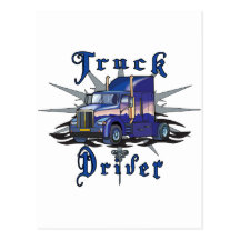 Truck Driver Post Card
