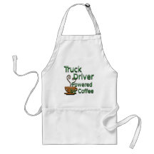 Truck Driver Powered by Coffee Aprons