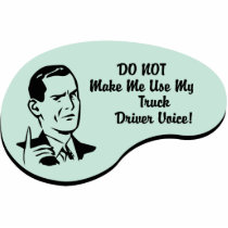 Truck Driver Voice Photo Cut Outs