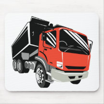 truck dump dumper tipper lorry retro mousepad