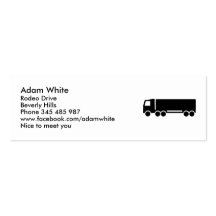 Truck icon business cards