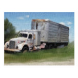 Truck In A Field Postcards