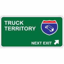 Truck Next Exit Photo Cut Out