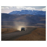 Truck on dirt road in western Canada flyers