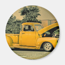 Truck Photo Pictures Vintage Old Classic  T Shirt Fridge Magnet