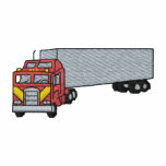 Truck with trailer embroidered shirts