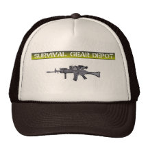 Trucker Hat-assault rifle, sur gear depot banner