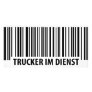 Trucker im Dienst icon Photo Greeting Card