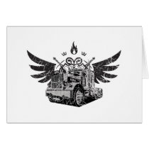 Trucker Wings Card