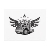 Trucker Wings Post Card