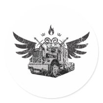 Trucker Wings Sticker