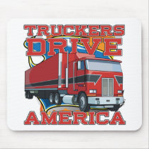 Truckers Drive America Mouse Pad
