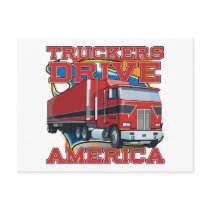 Truckers Drive America Postcards