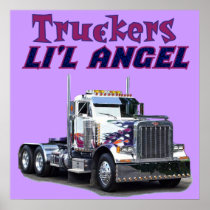 Trucker's L'il Angel Posters and Prints